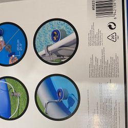 Bestway Flowclear Wall Mount Surface Skimmer | Cleans Above Ground Pools | Attracts Floating Debris, One Size, Grey