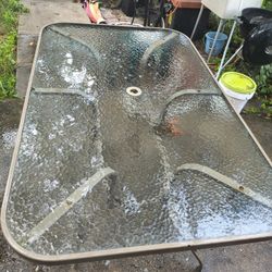 Free Glass Patio Table And Anirondack Tears