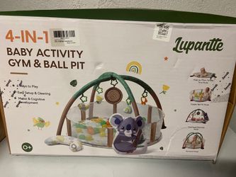 Lupantte 4-in-1 baby activity gym & ball pit