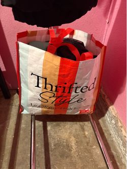 Bag of plus size women’s clothes