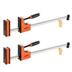 Bar Clamps for Woodworking, 2-Pack 30 inch Parallel Clamp Set, F-Clamp with 1500 lbs Load Limit, Even Pressure, High-strength Plastic and Carbon Steel
