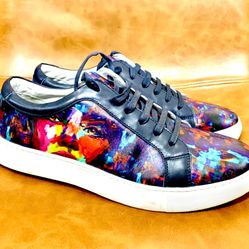 ROBERT GRAHAM designer Shoe 👟 (partially genuine LEATHER)(great SHAPE & CONDITION:10/10)