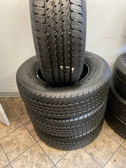 SET LT 275/70/18 SEMI NEW 95%TREAD LIFE $400 PRICE INCLUDES PROFESSIONAL INSTALLATION AND TAX