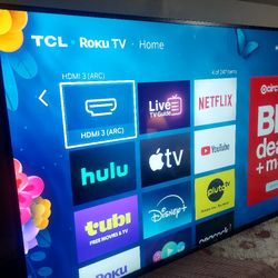 SMART  TV  TCL  75"  4K  ROKU   LED  HDR   DOLBY   VISION   FULL  UHD  2160p⛔️ ( NEGOTIABLE  ) ⛔️FREE   DELIVERY ⛔️