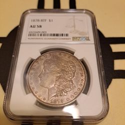 1878  8 Tail Feather Au 58 Ngc