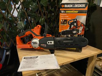 BLACK&DECKER 18v Cordless Chainsaw Model #CCS818