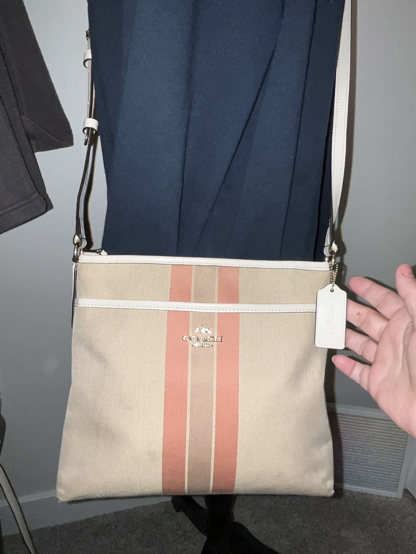 Coach Heritage Stripe Crossbody