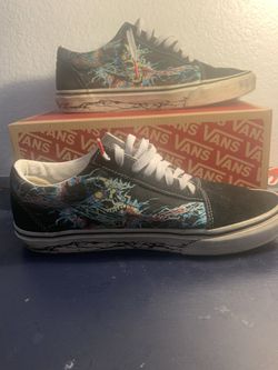 Vans Old Skool Zap Low Glow In The Dark Skull House Of Terror Mens