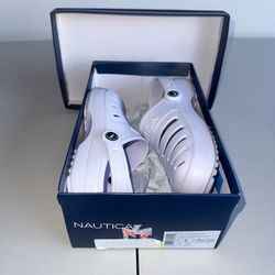 Brand New Nautica Women’s EVA Clogs – Size 6W (Fits a Youth 4)– White – Croc Style Comfort! 👟⚓