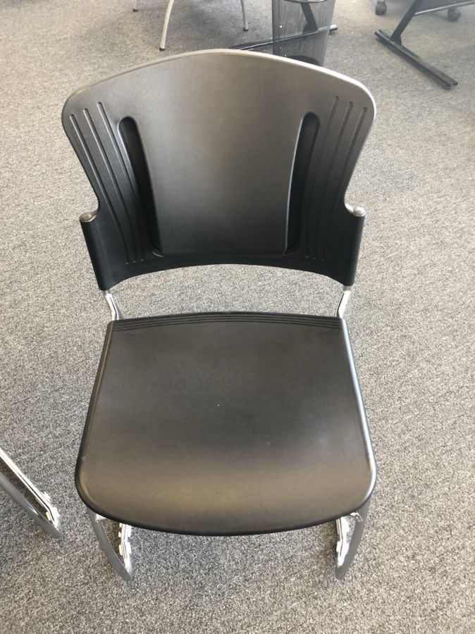 Set of Black Office Chairs