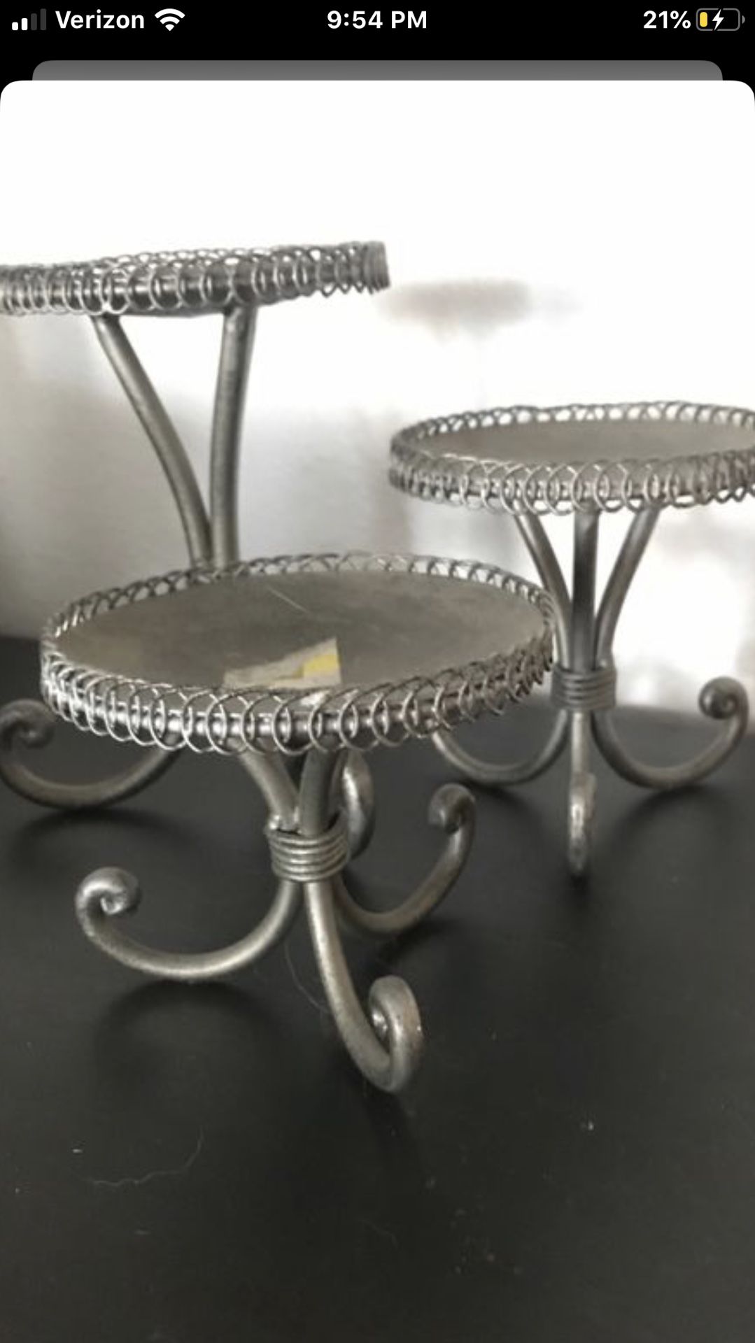 $2 for 3 small candle holders