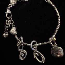 Brighton Sterling Silver Charm Bracelet