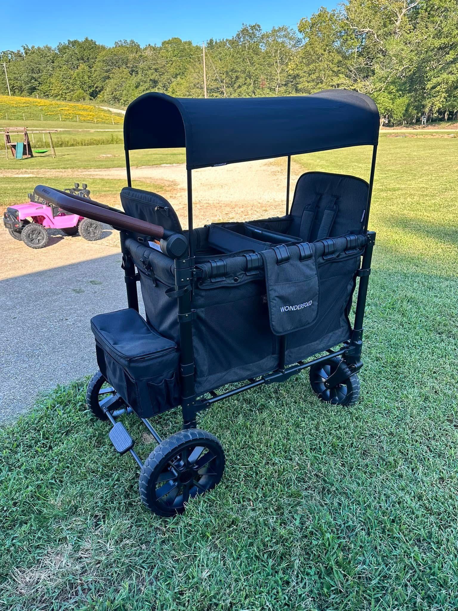 Wonderfold~Luxe~W2(2seater/2kids)~kids~wagon~with~canopy