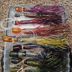 Set of 9 Funky Doorknob Fishing Trolling Lures all New Located in Santee Make Offer