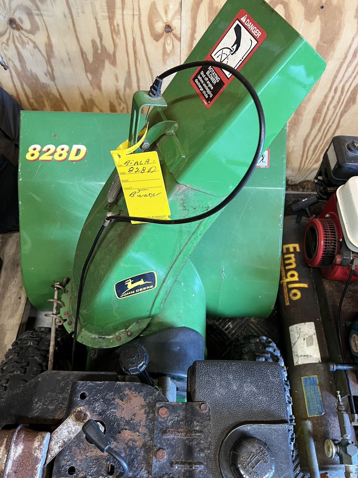 John Deere 828D Snowblower