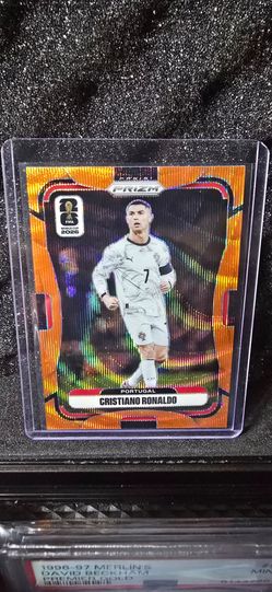 CRISTIANO RONALDO 2026 Panini Prizm FIFA World Cup Orange Wave /125 Portugal.