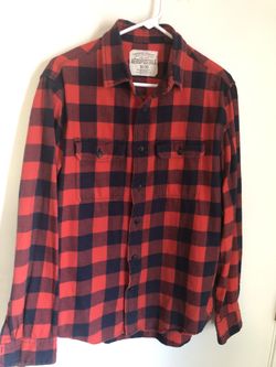 Aeropostale Men’s Shirt M Red/Black Print 