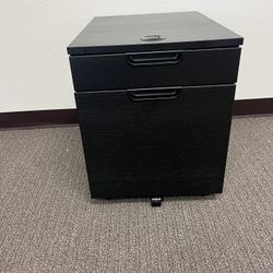 Black Rolling Filing Cabinet
