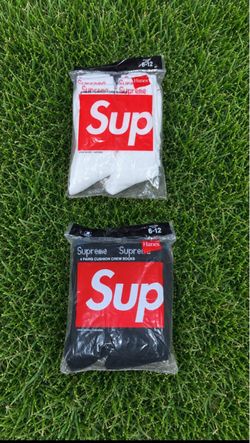 Supreme x Hanes Crew Socks 8PK Bundle