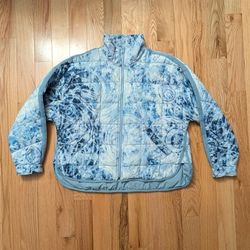 Free People Movement Pippa Packable Puffer Jacket Medium Printed Batik Tie Dye