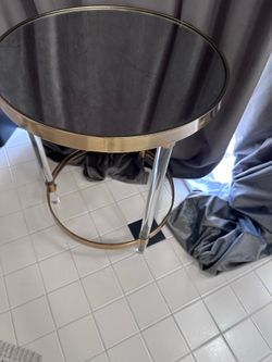 Small mirror side table