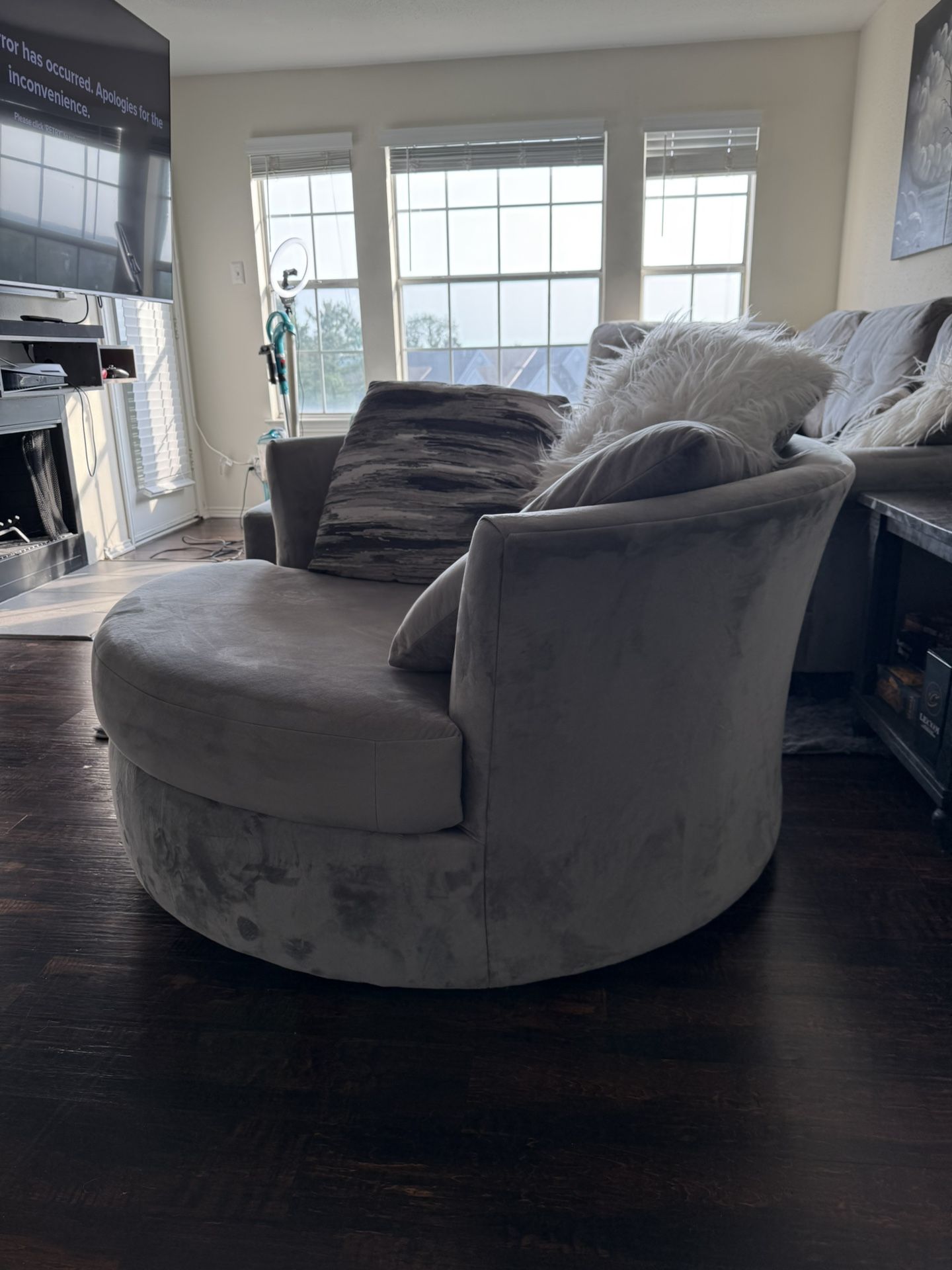 Gray Swivel Chair