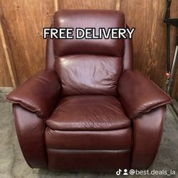 Laz Boy Leather Recliner Chair - Free Delivery 
