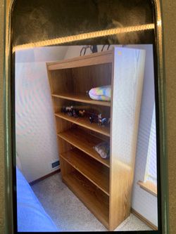 Wooden Bookcase with 5 Shelves