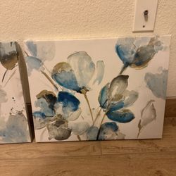 3D Textured Flower Painting Wall Art 