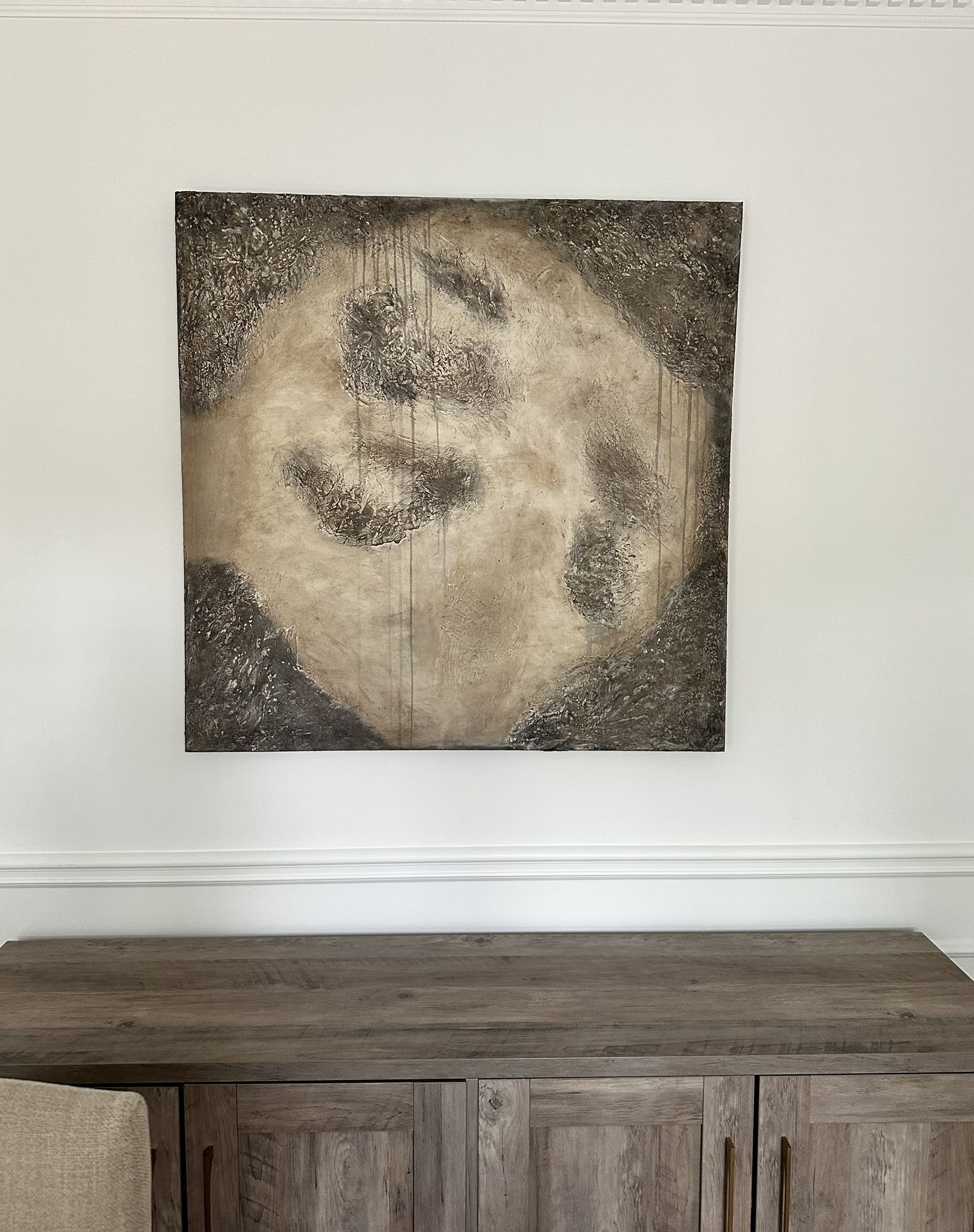 Original Large Abstract Canvas Art painting (Price is firm)