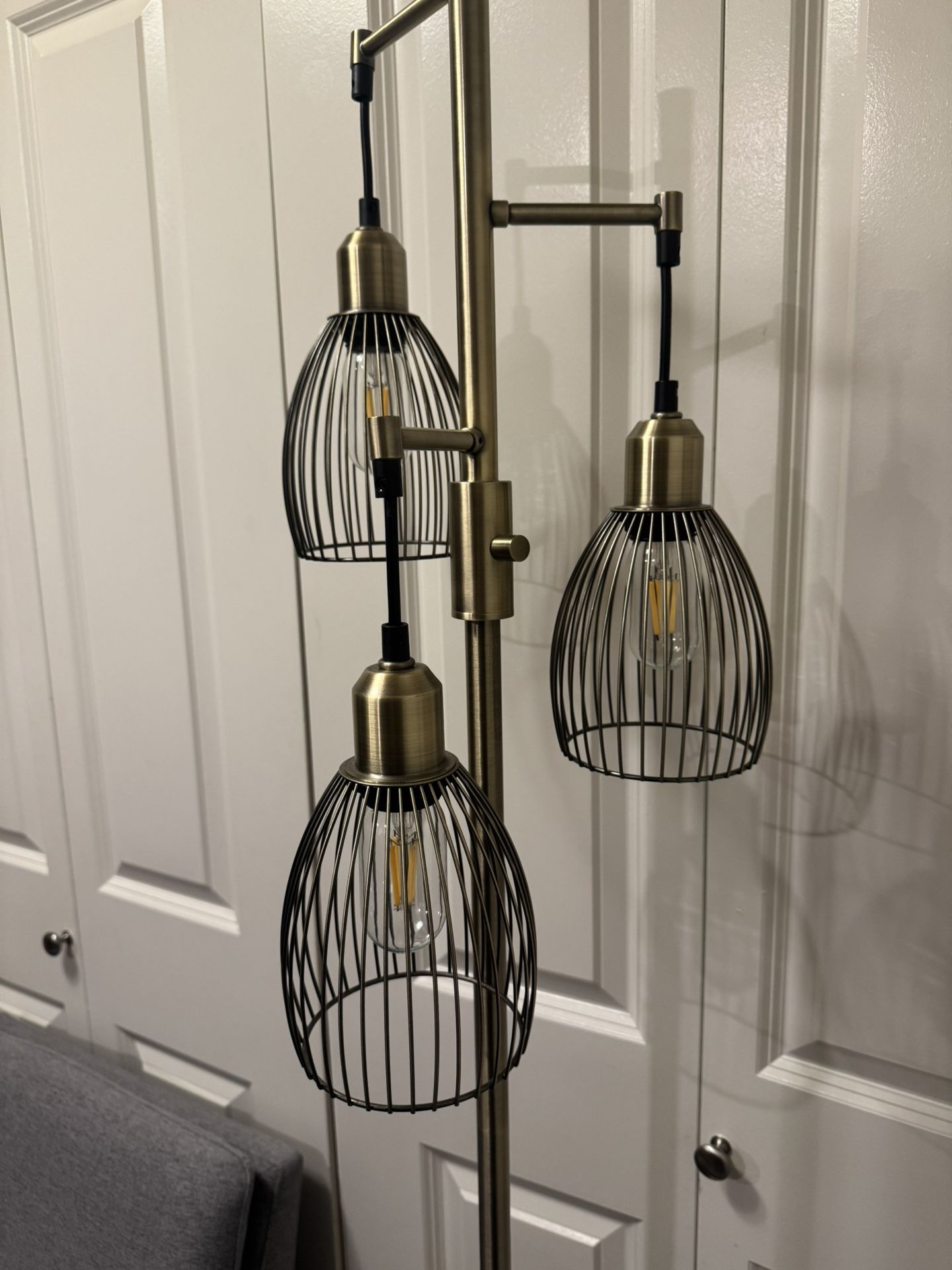 Brass Pendant Floor Lamp