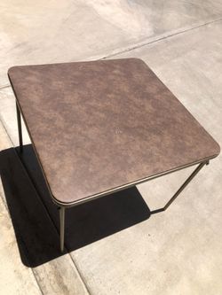 Folding card table $10