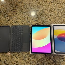 Apple iPad (10th Generation) MPQ13LL/A 64 GB, +  Logitech Combo Touch Keyboard Case