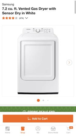 Samsung Gas Dryer