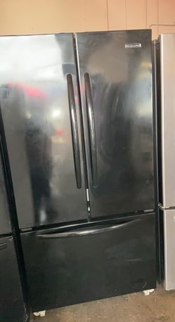 Kitchen Aid 3-Door Black Fridge
