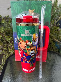 World Cup Mascots 40 oz Tumbler NEW