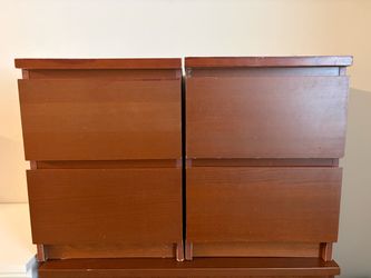 Set of IKEA Malm Nightstands