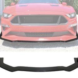 Fits 18-22 Ford Mustang EcoBoost> PU IKON Style 3PCS Front Bumper Lip Spoiler