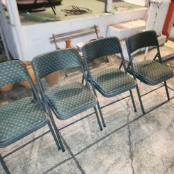 Folding Cusion Chairs Set Of 4