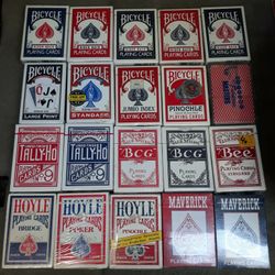 20 Decks of Vintage Playing Cards, All Factory Sealed