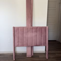 Eriksay Low Profile Upholstered Platform Bed with Wingback Headboard