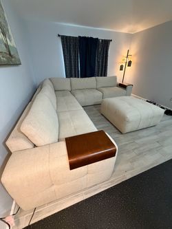 6 piece fabric modular sectional