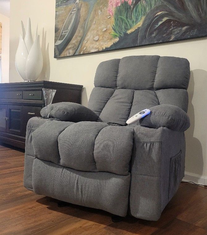 Gray Massage And Rocking Chair