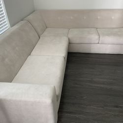 White/cream Sectional Couch 