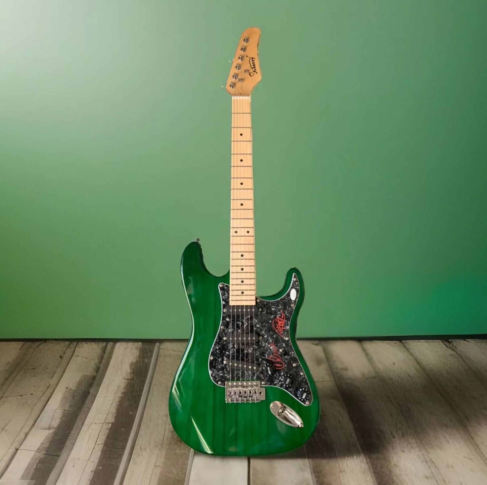 Cheech & Chong Signed Electric Guitar