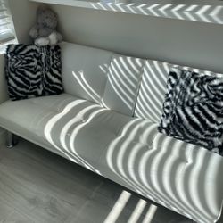 White Sofa Futon Bed