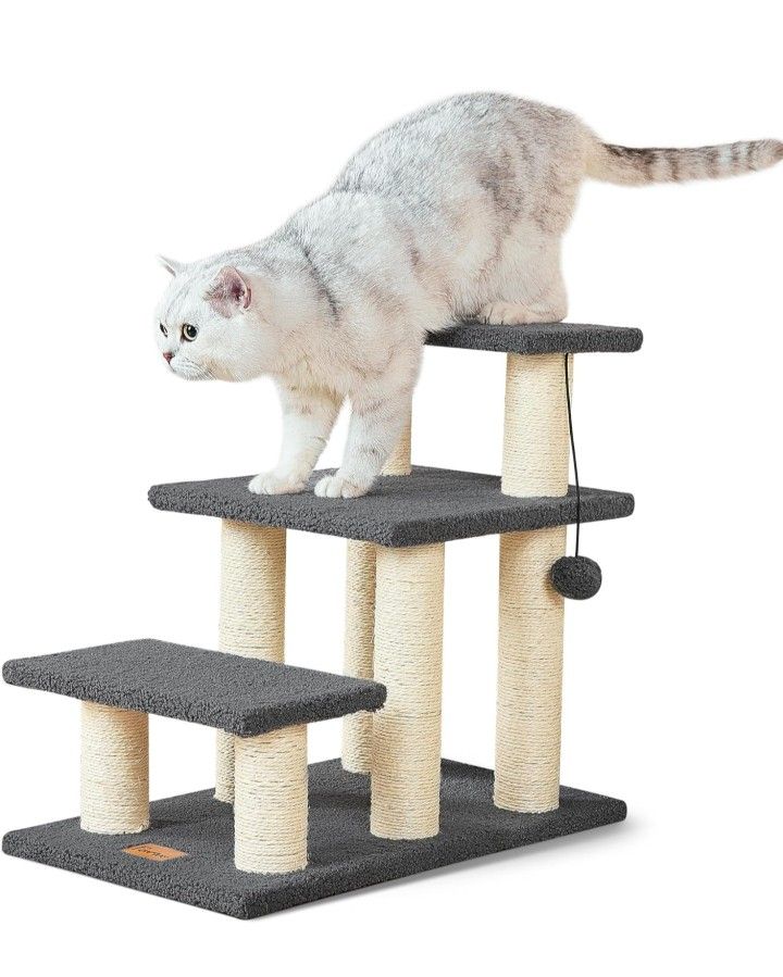Dog Stairs & Cat Scratching Post Pet Steps for High Beds Couch