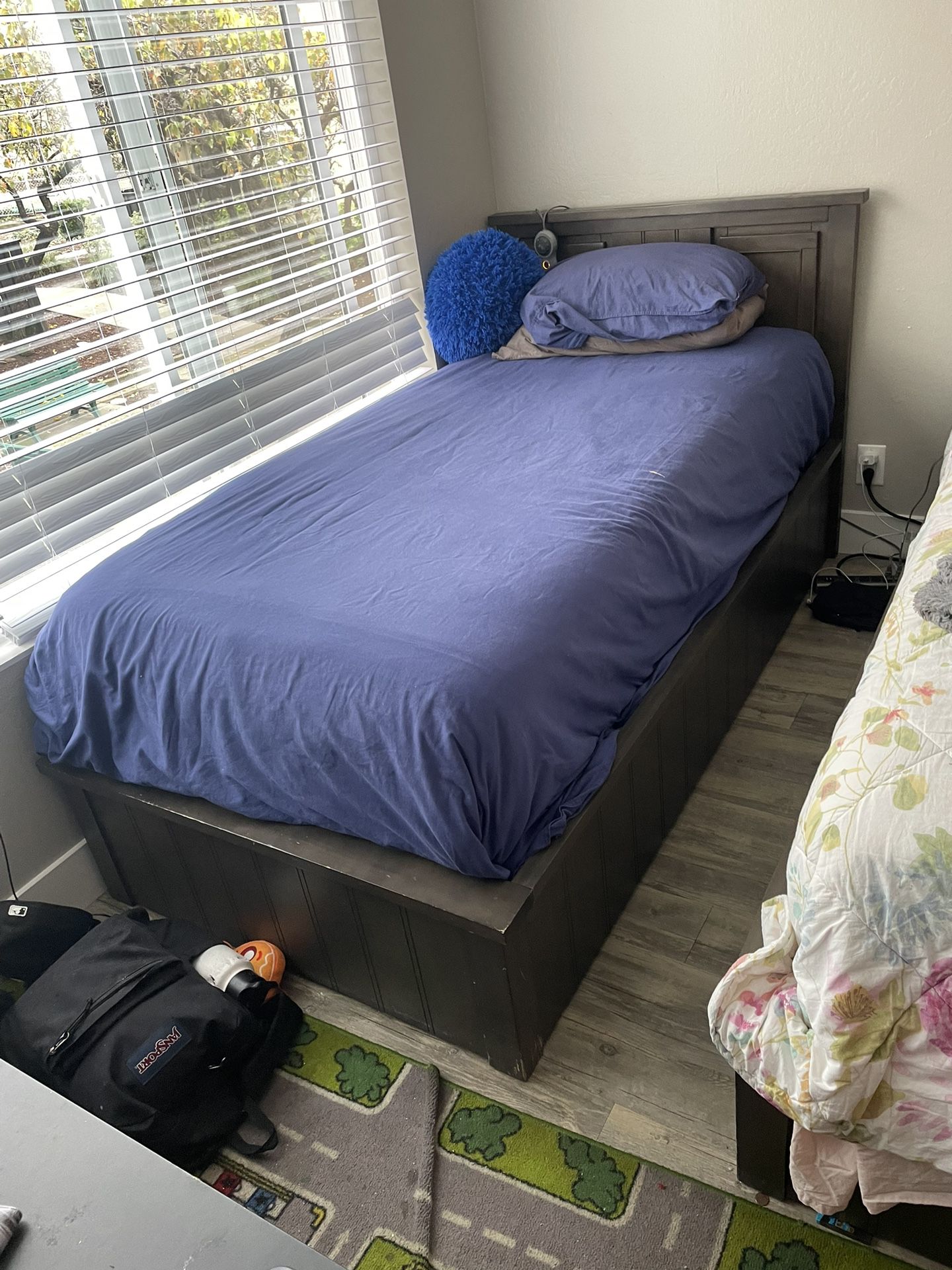 Twin Beds With STORAGE and MATTRESS 