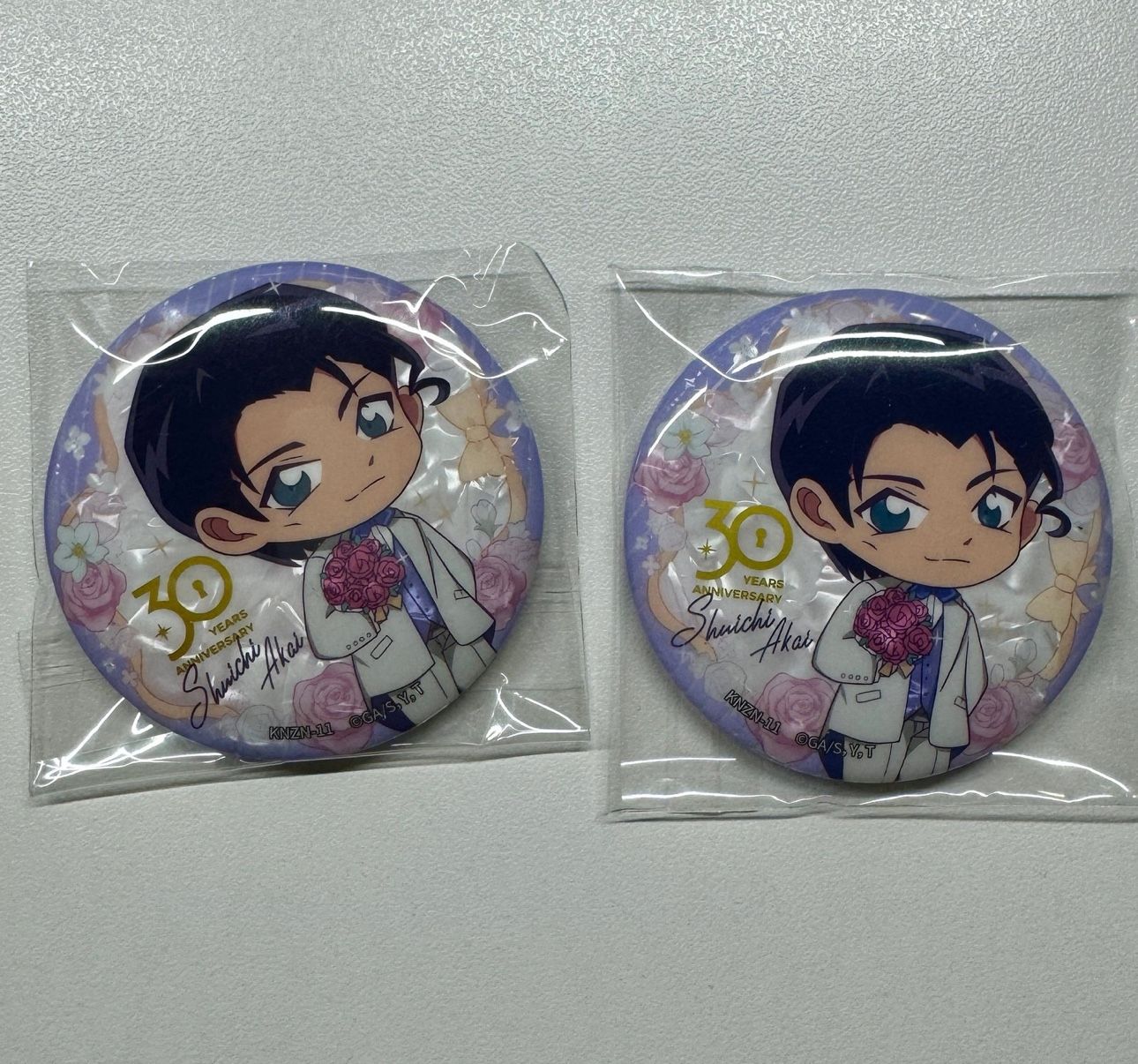 Detective Conan - Akai Shuichi Chinese Version 30 Anniversary Chibi Style Badge
