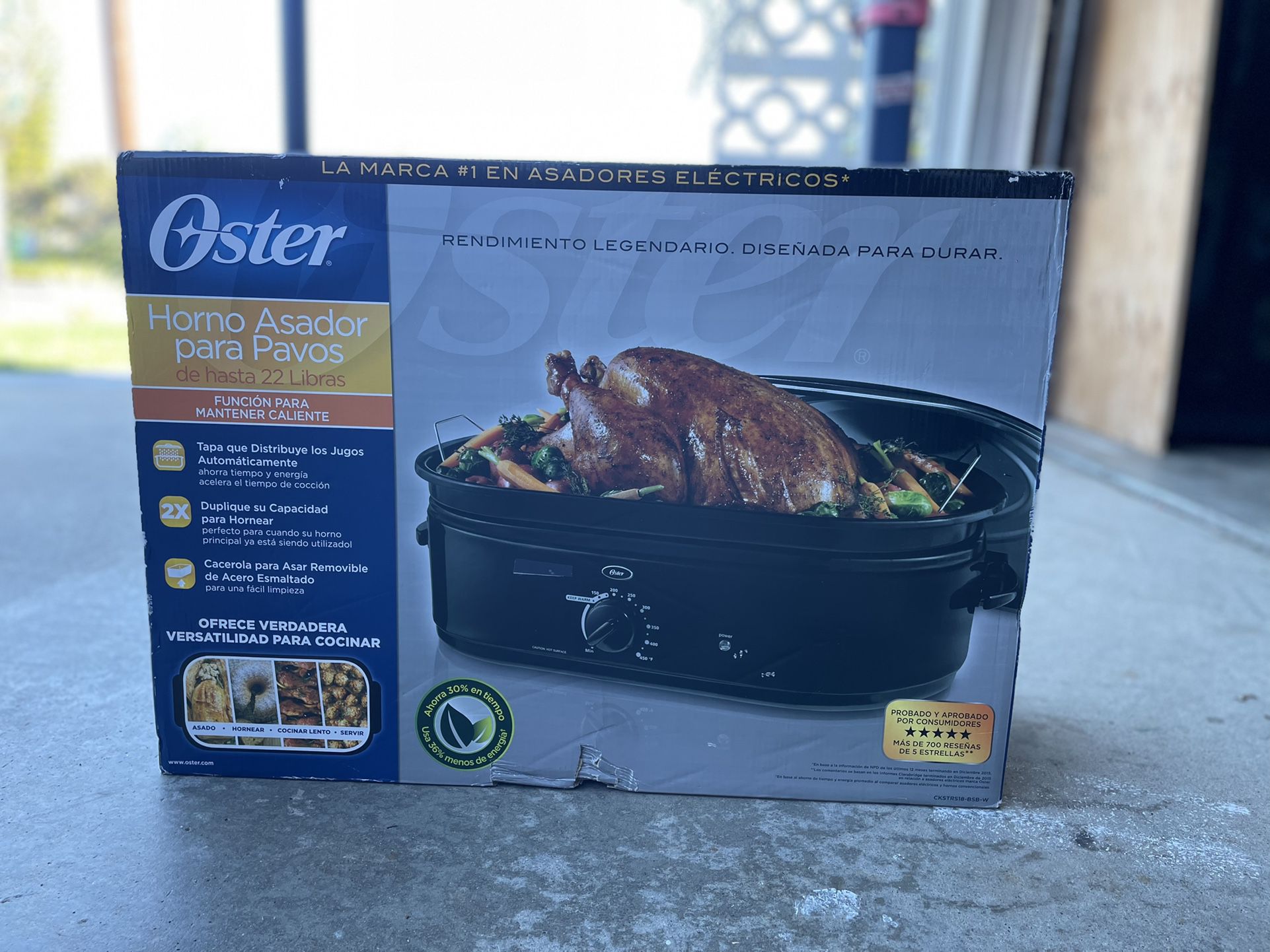 Oster Roaster Oven with Self-Basting Lid, 18 Quart, Black 